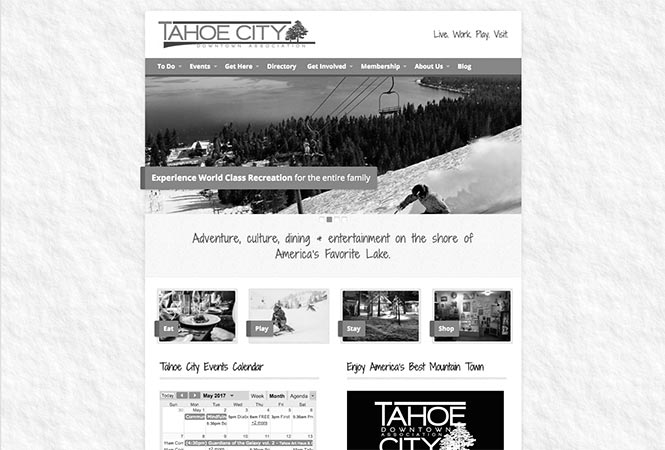 Tahoe City Downtown Association - Responsive Website Design - MSK Digital Media